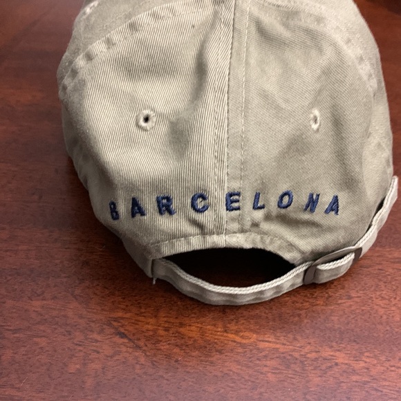 Hard Rock Cafe Barcelona Guitar Khaki Baseball Hat Cap - Picture 5 of 9